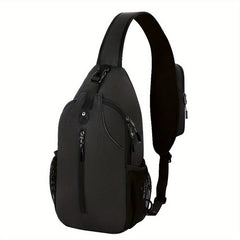 Sporty Chest Bag Zipper Crossbody Bag
