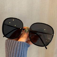 Oversized Cat Eye Sunglasses Casual Oval Frame Glasses UV400