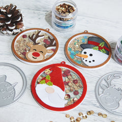 Christmas Metal Cutting Dies Set DIY Scrapbooking Supplies For Shaker Cards