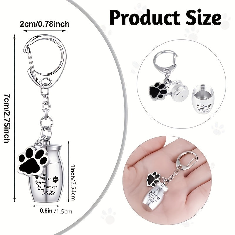 Pet Urns Keychain With Storage Bags For Dog Cat Ashes Keepsake
