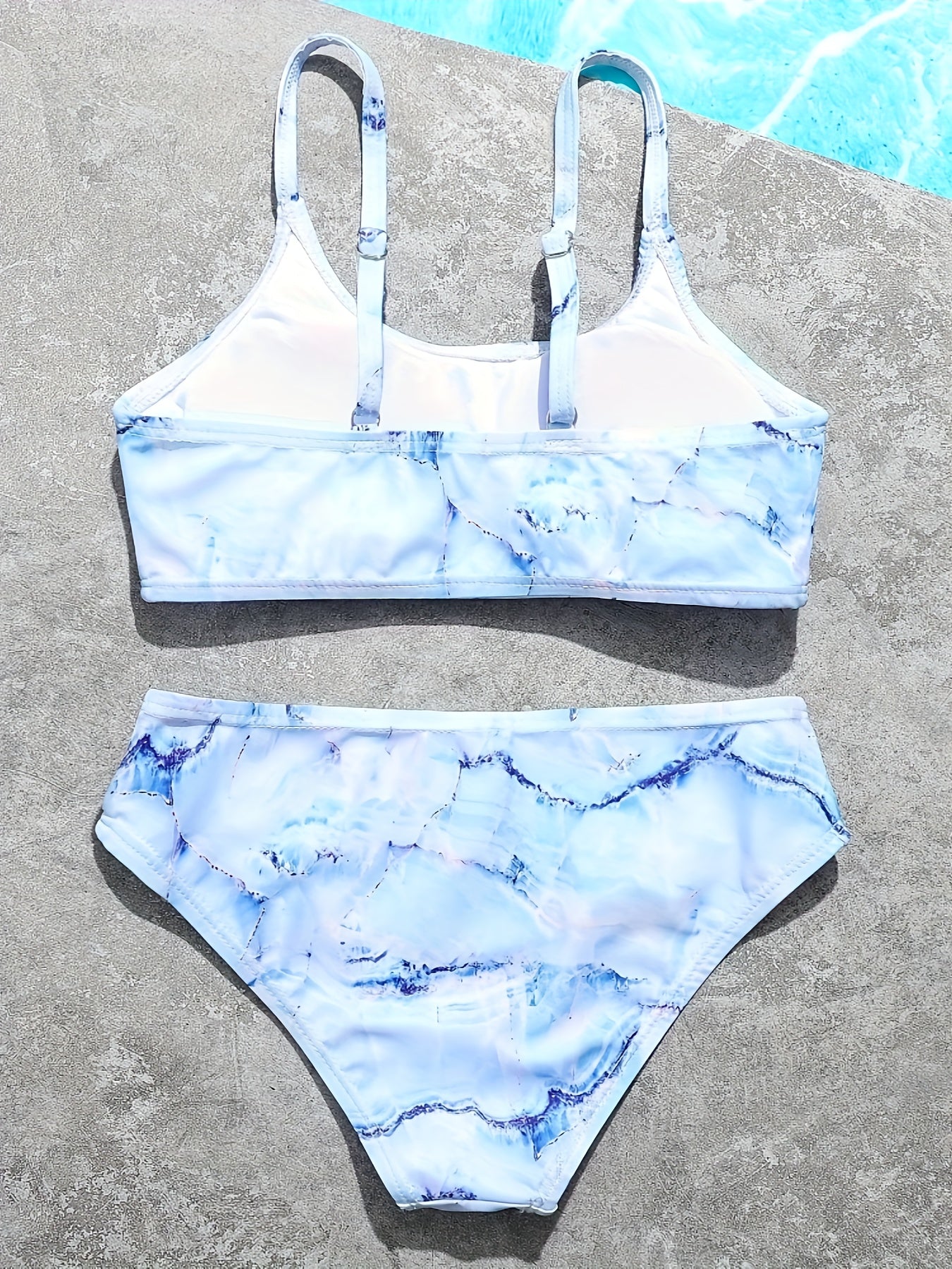 Girls 2pcs Bikini Swimsuit Set Top Comfy Bathing Suit Summer Gift