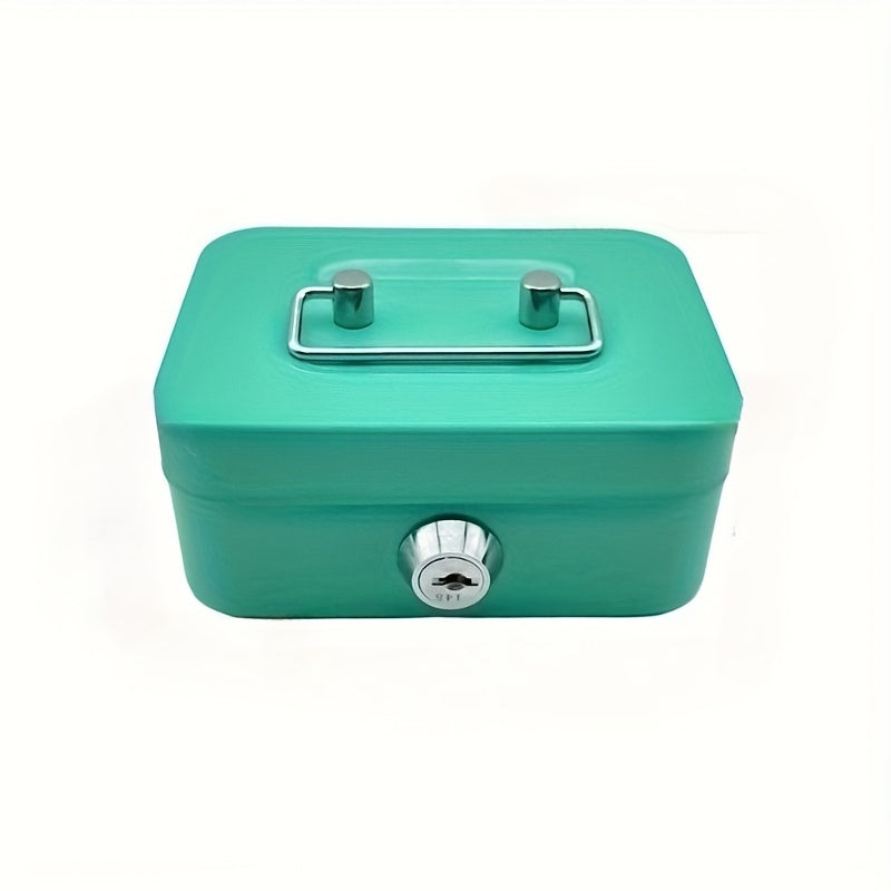 Stainless Steel Lockable Piggy Bank with Key Lock for Cash Coins & Valuables