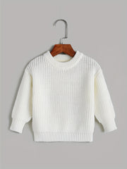 Girls Long Sleeve Knitted Pullover Top