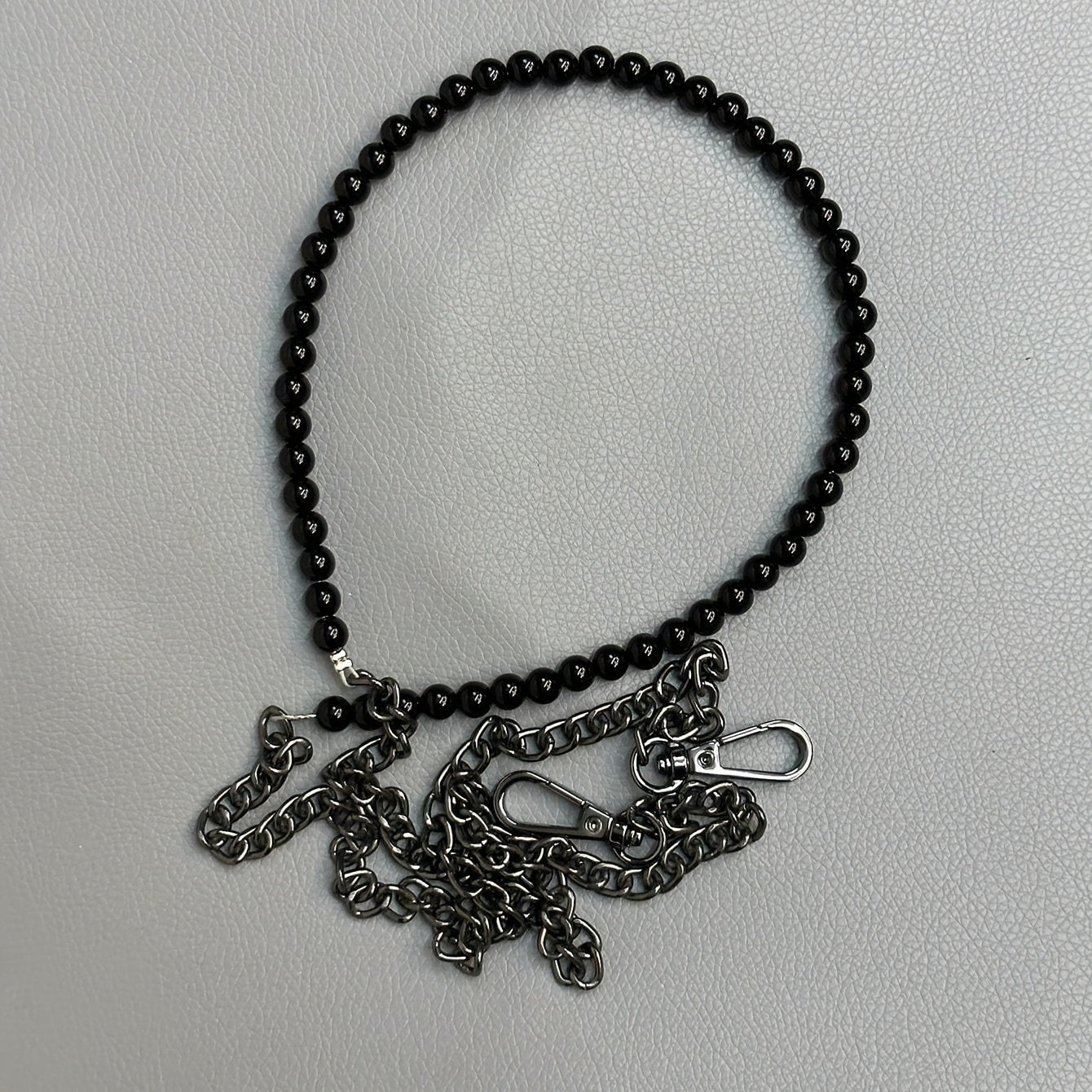 Metal Bead Decor Bag Strap Durable Stylish Shoulder Bag Strap Replacement