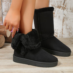 Women's Platform Snow Boots Plush Lined Winter Boots