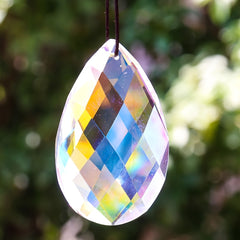 76MM AB Grid Crystal Suncatcher Pendant