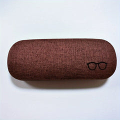 Men's Glasses Case Hard Shell Linen Fabrics Spectacle Storage