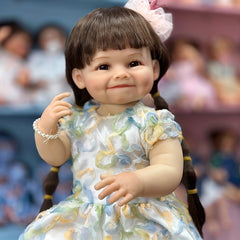 22 Inch Reborn Girl Doll Soft Full Body Vinyl Baby Doll