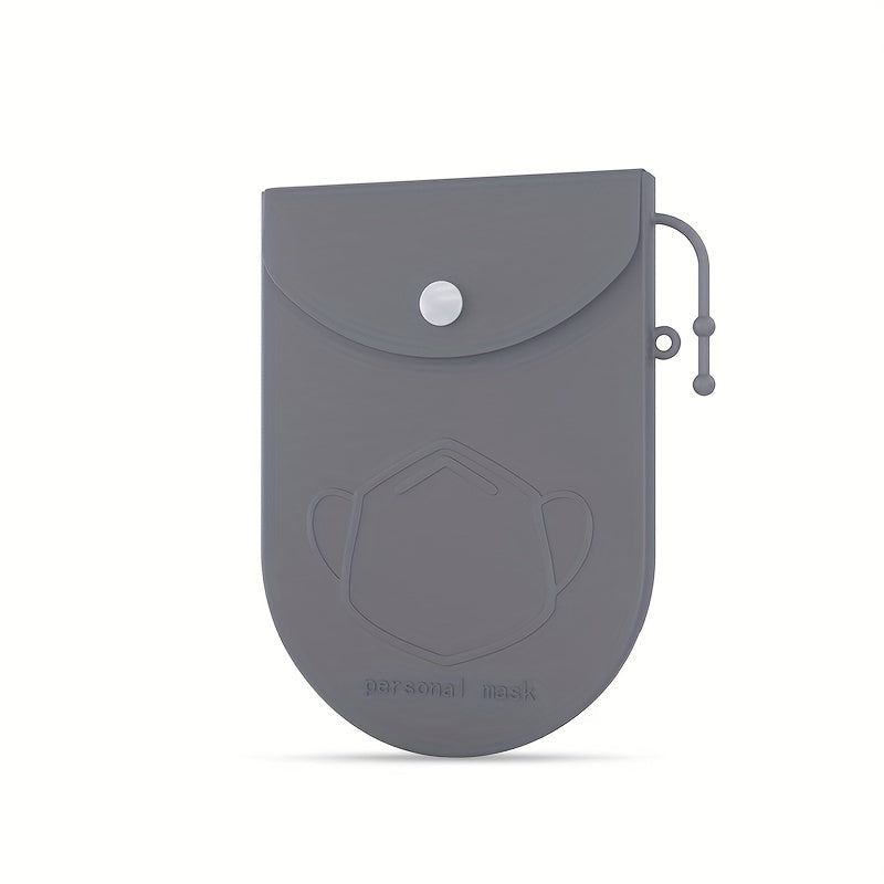 Mini Silicone Mask Storage Pouch Travel Portable Mask Bag