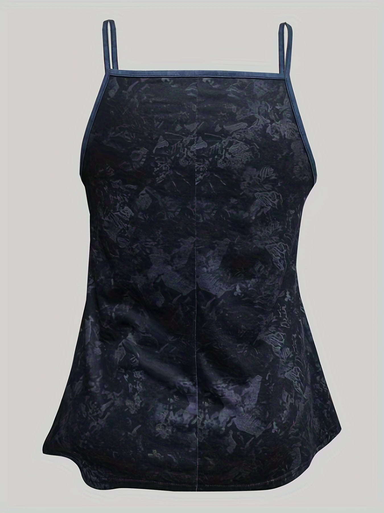 Gothic Rose Print V Neck Cami Top