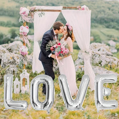 Love Shaped Balloon Champagne Wedding Decor