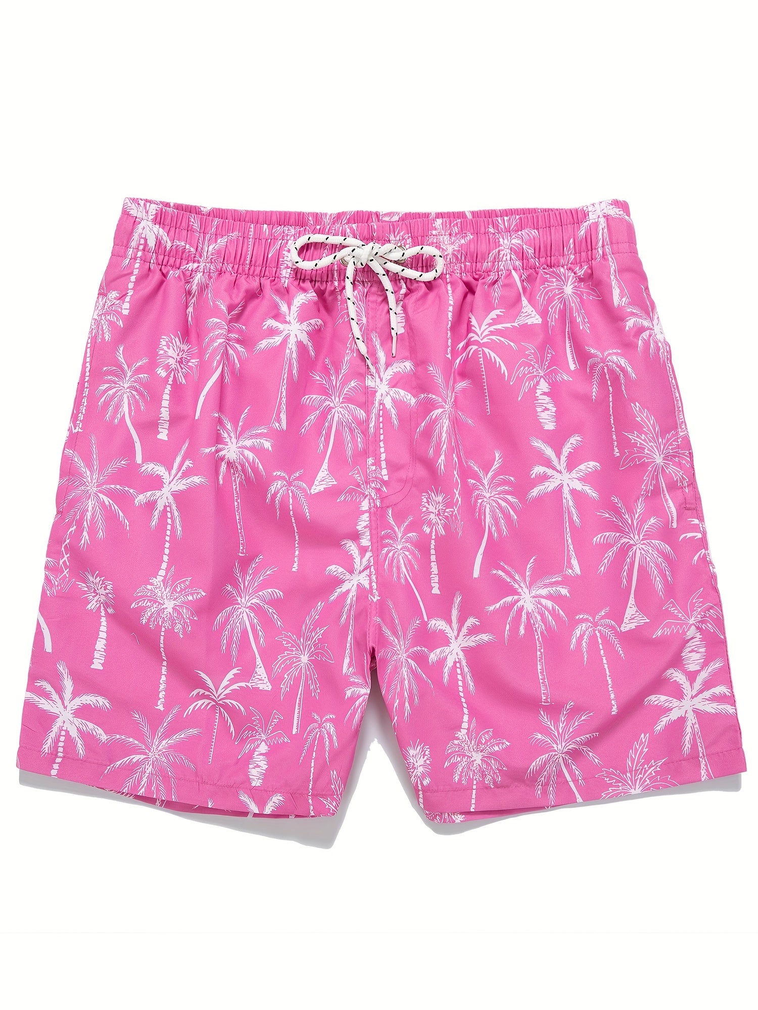 Men's Quick Dry Hawaiian Board Shorts Coconut Tree Swim Trunks
