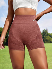 High Waist Seamless Yoga Shorts High Stretch Running Fitness Sports Shorts Women