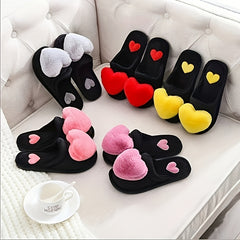 Plush Lined Slip On Indoor Shoes - Warm & Comfortable Slippers