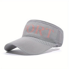 Knitted Sport Visor Hats Solid Elastic Casual Sun Hat UV Protection Travel Beach