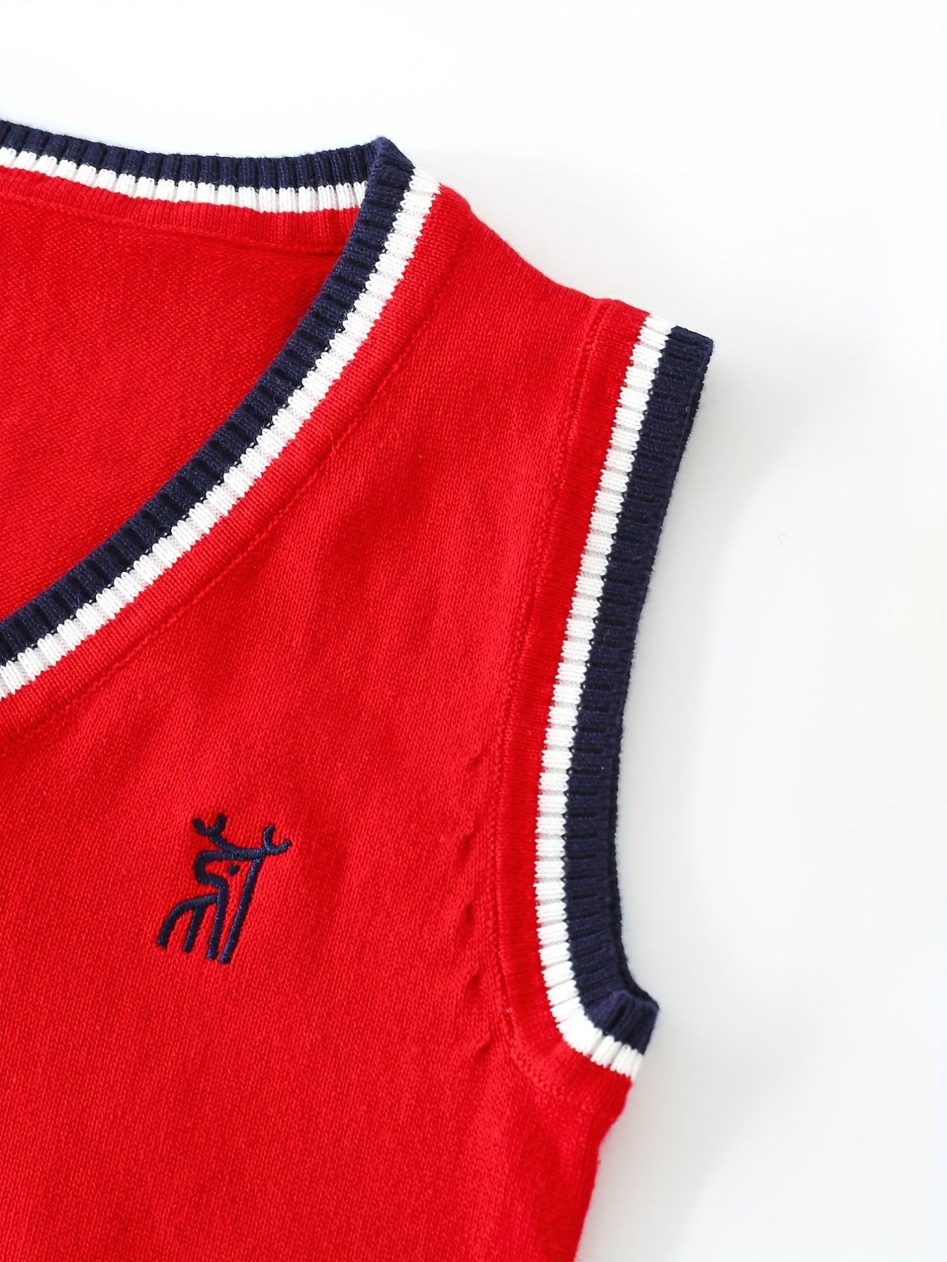 Boys Deer Sleeveless Knit Vest for Spring Autumn Winter