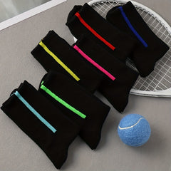 6 Pairs Striped Crew Socks Women's Stockings