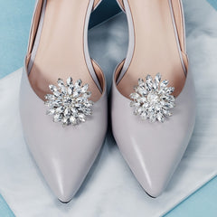 Metal Rhinestones Faux Pearl Alloy Shoe Clips Wedding Party Jewelry Charms