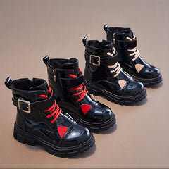 Girls Kids Zipper Boots Non Slip Comfortable