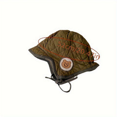 Embroidered Bear Baby Hat Winter Warm Keeping Hat