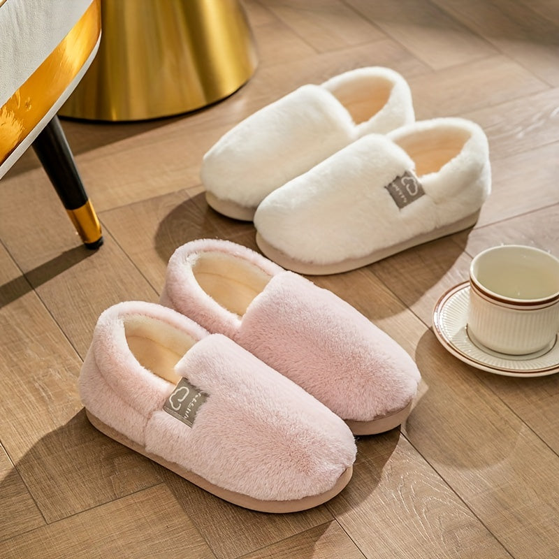 Women's Plush Slippers Home Warm Cozy Fuzzy Shoes