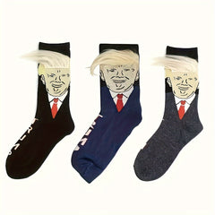 3 Pairs Funny Crew Socks For Men Hip Hop Socks