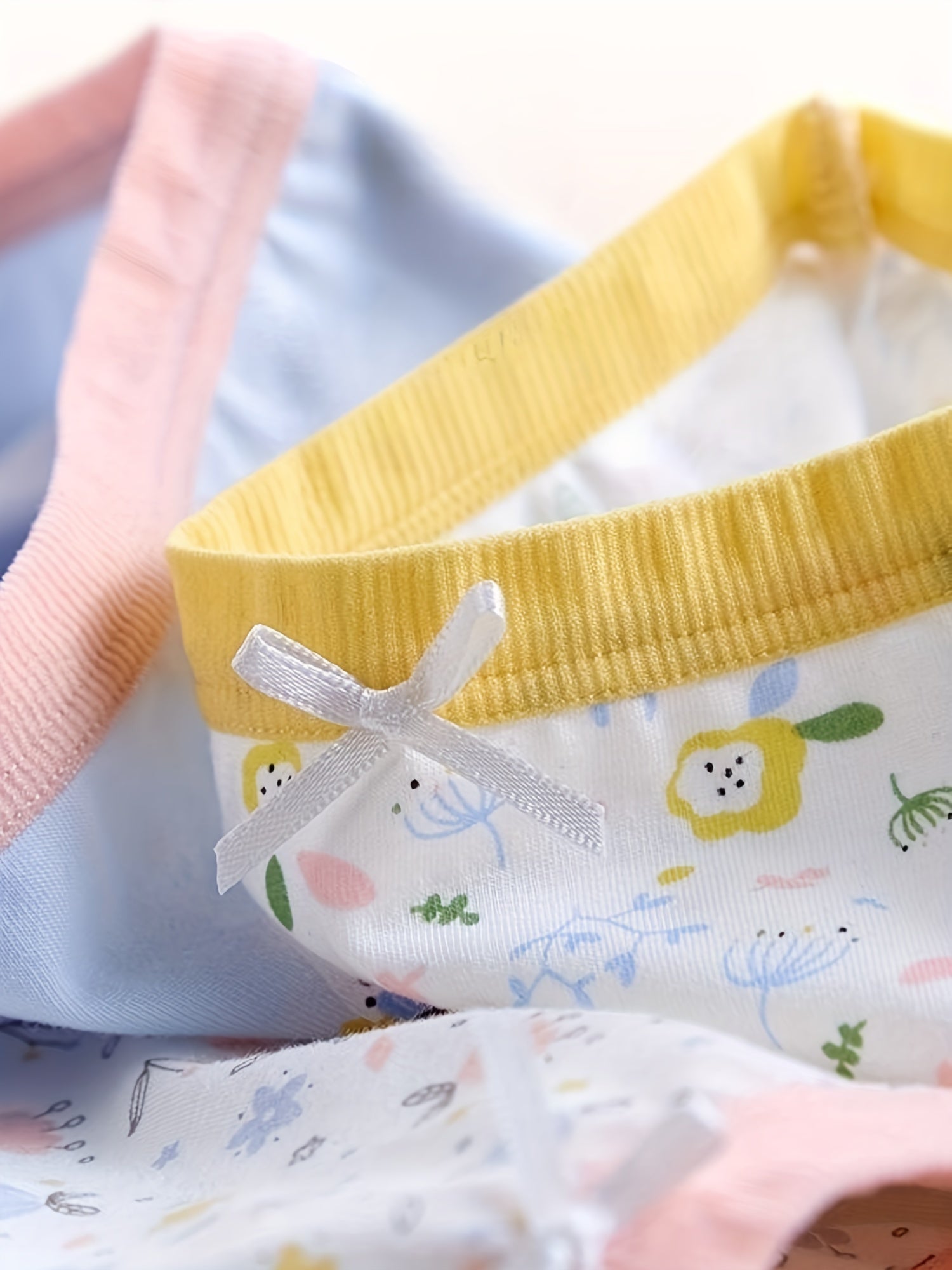 4pcs Girls Boxer Briefs Bear Print 95 Cotton Underwear