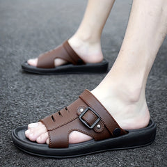 Men's Non Slip Sandals Wear-resistant Comfy Beach Shoes Summer