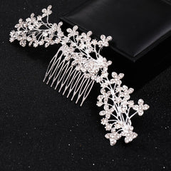 Crystal Hair Comb Clip Headband for Women Bride Rhinestone Party Prom Wedding