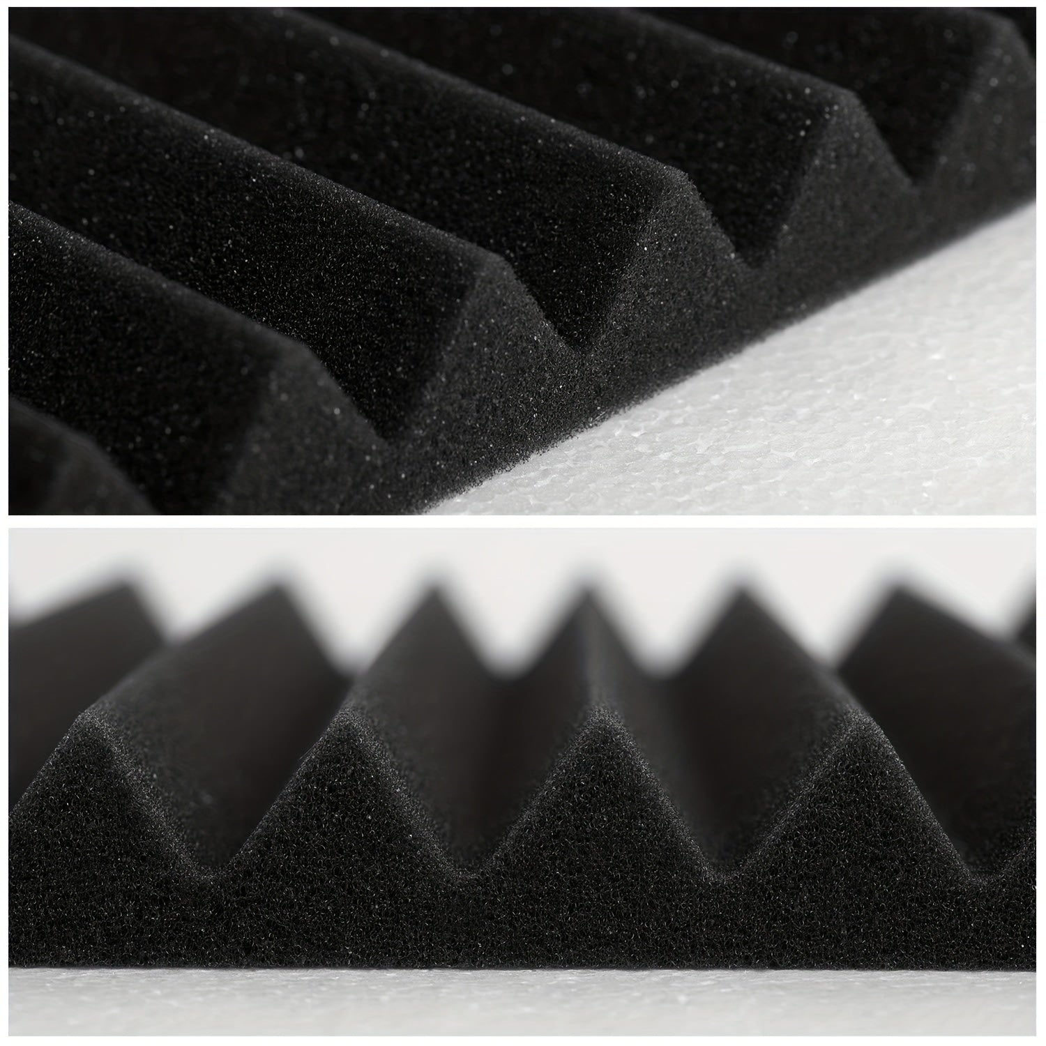 12pcs Wedge Acoustic Panels 12 12 1 Inch High Density Soundproofing Foam Panels