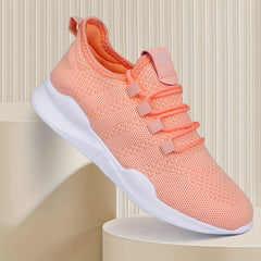 Unisex Woven Running Shoes Lace Up Athletic Shoes