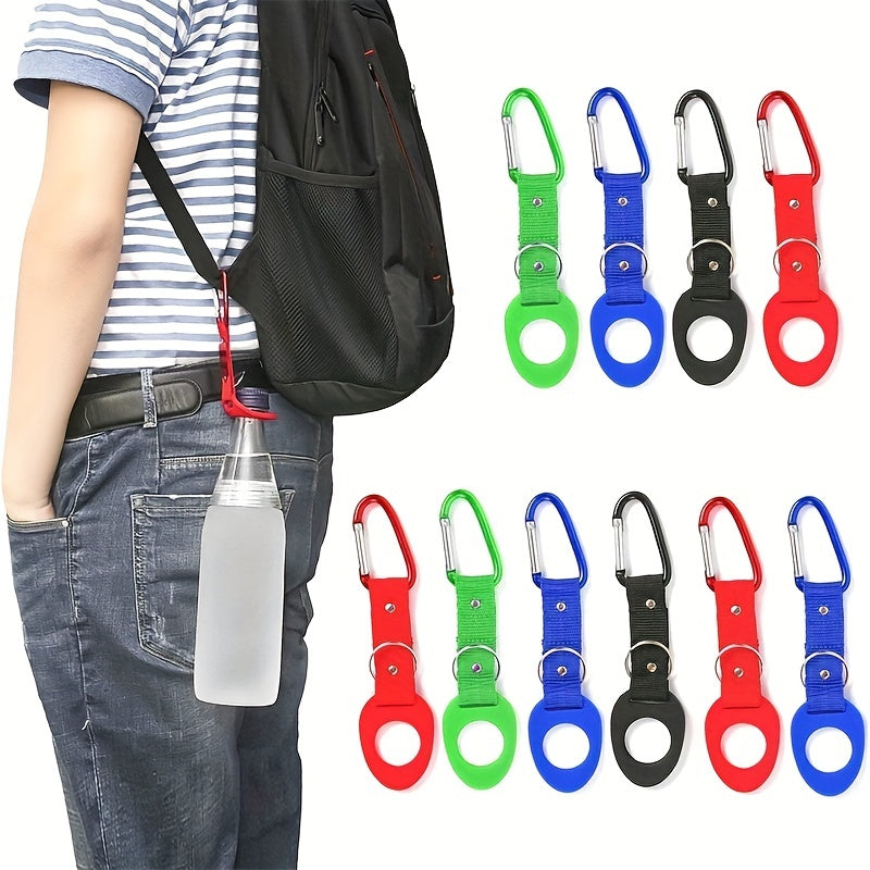 Portable Silicone Water Bottle Buckle Carabiner Backpack Buckle