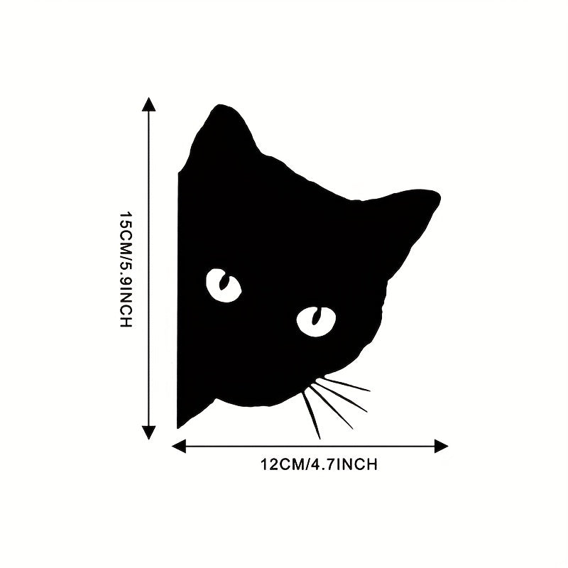 Car Cat Peeking Sticker Vinyl Decal Car Styling Decoration Accessories