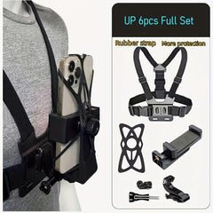 Mobile Phone Chest Strap Mount for POV Vlogging - GoPro Compatible