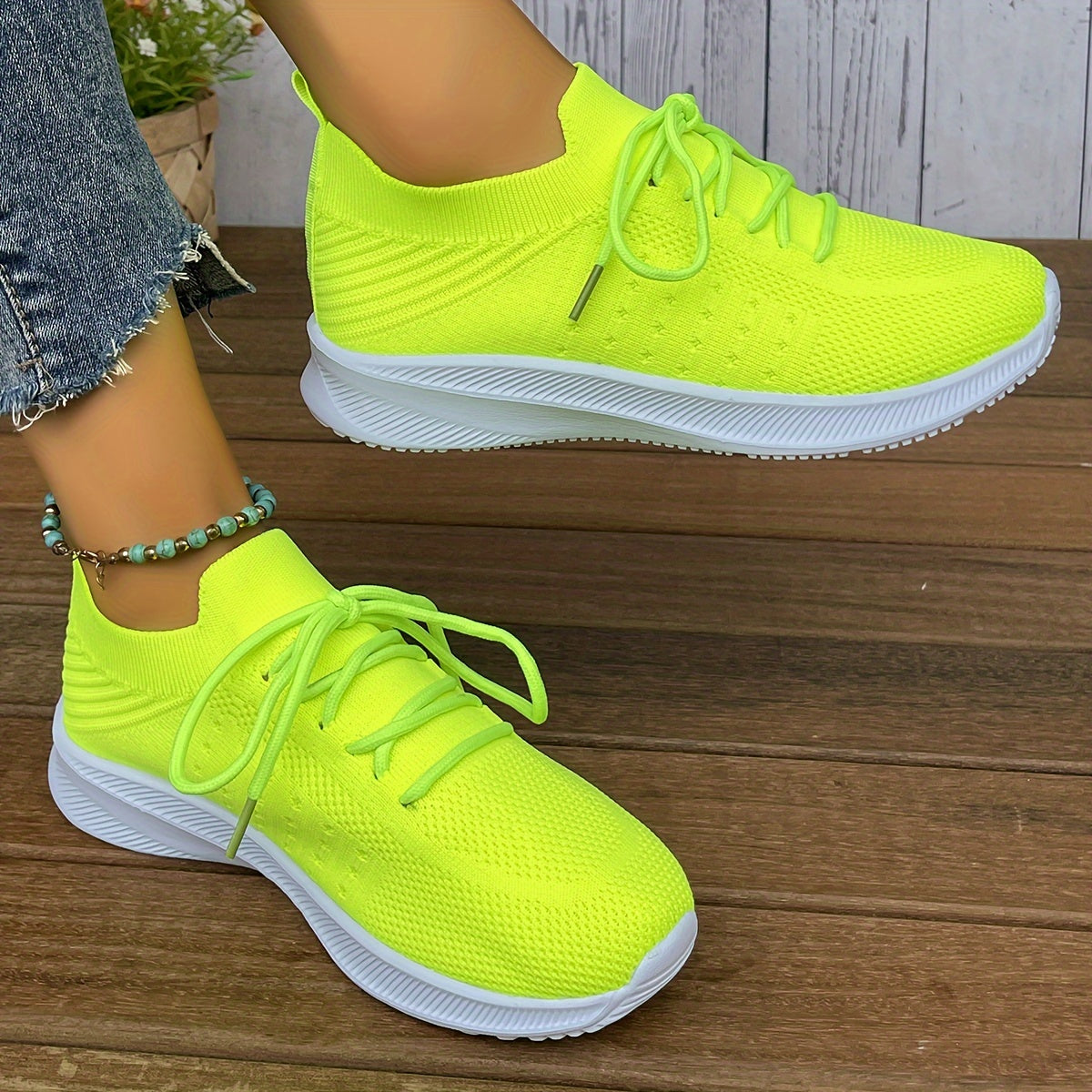 Women's Mesh Breathable Running Shoes Lightweight Casual Sneakers