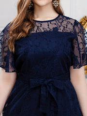 Bridesmaid Dress Solid Lace Maxi Evening Formal Dress