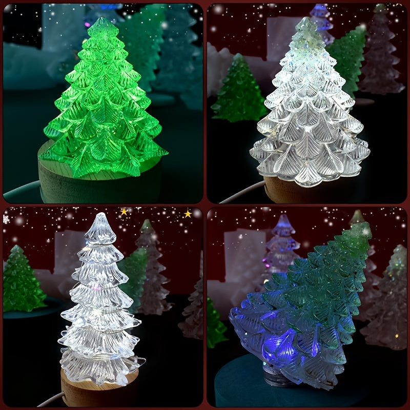 3D Christmas Tree Candle Ornaments Silicone Mold