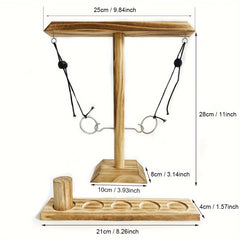 Wooden Hook and Ring Game for Home Party