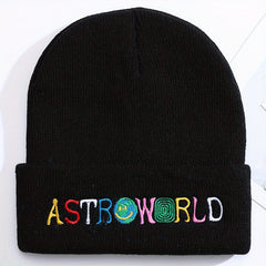 Soft Knit Ski Beanie Hat Keep Warm Embroidered Hat for Men & Women