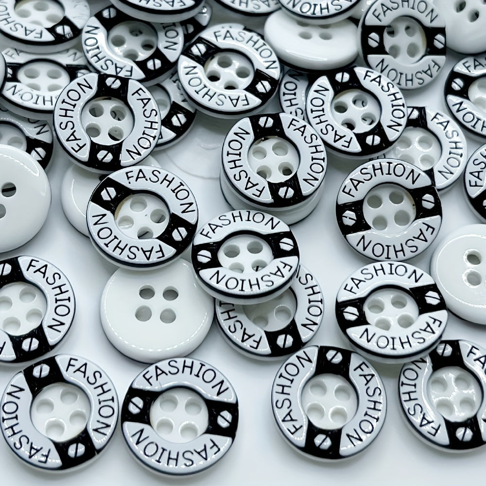 50pcs Classic Round Shirt Jacket Button DIY Clothing Accessories For Men