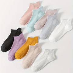 10 Pairs Comfy Ankle Socks Women's Stockings