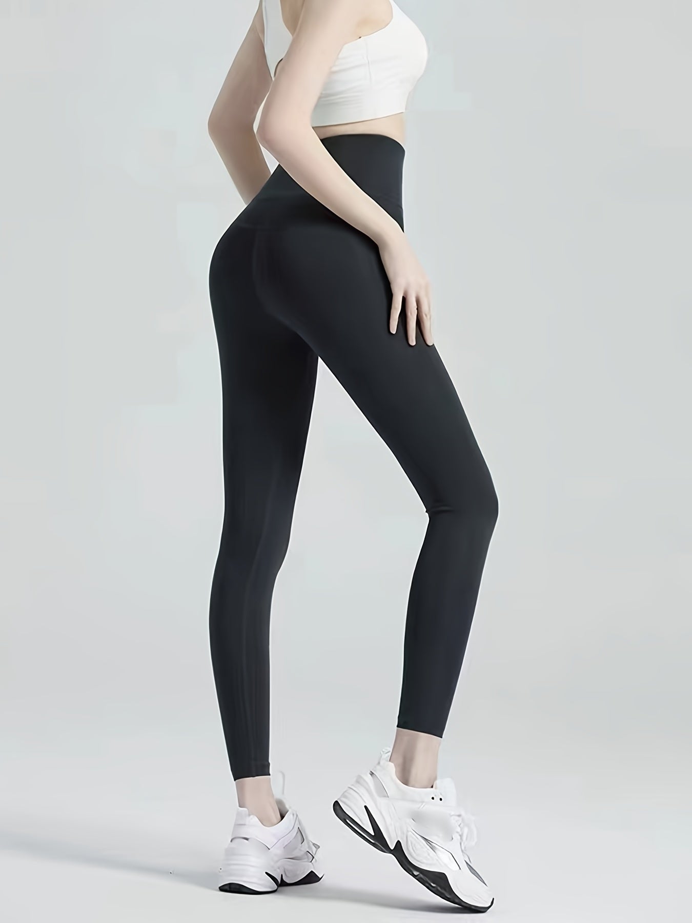 High Waist Skinny Yoga Pants Sports Fitness Running Trousers Women