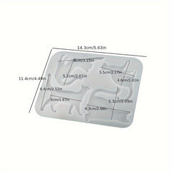 3D Cartoon Cat Pendant Brooch Crystal Epoxy Resin Mould Jewelry Silicone Mold