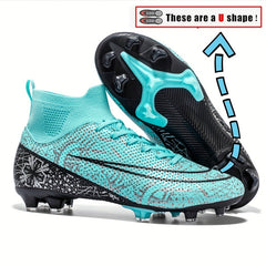 Professional Training Soccer Spikes Cleats Lightweight Non-slip Shoes