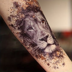Lion Pattern Waterproof Temporary Tattoo Sticker