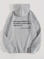 Women's Sports Hoodie with Slogan Print