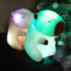 Light Up Capybara Plush Toy LED Lights Soft Glowing Stuffed Animal