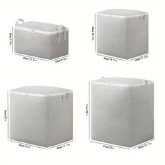 Large Capacity Storage Bag With Handles Clothes Quilts Wardrobe Organizer