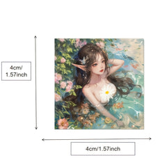 50pcs Waterproof Girls Stickers Pack for Laptop Luggage Bottle Cup Decoration