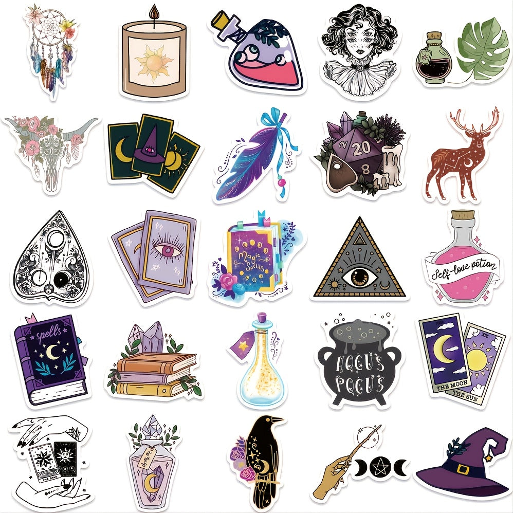 Graffiti Sticker Astrology Tarot Gothic Style Waterproof Kids Girls Gift